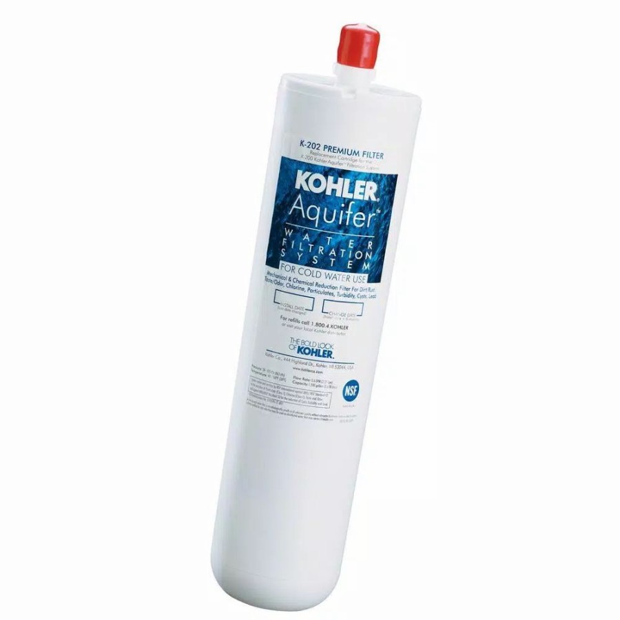 Water Filters * | Water Filtration Systems Kohler Aquifer Premium Refill Filter Cartridge