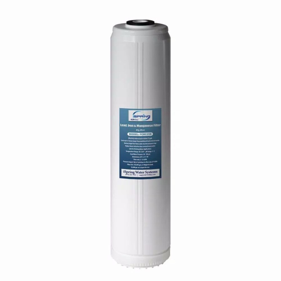 Water Filters * | Water Filtration Systems Ispring Littlewell Lead, Iron Removal Big Blue Whole House Replacement Water Filter Cartridge