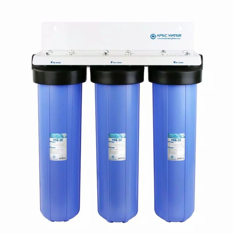 Water Filters * | Water Filter Parts Apec Water Systems 3-Stage 20 Whole House Big Blue Housing Set