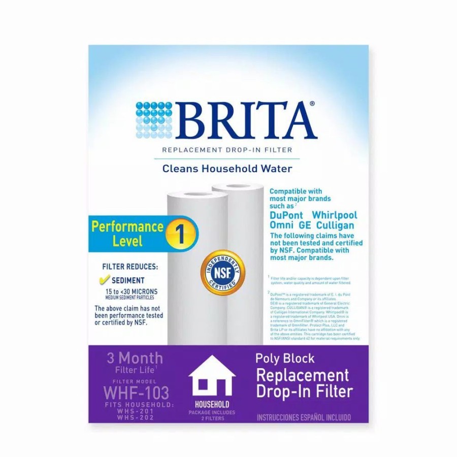 Water Filters * | Replacement Water Filters Brita Universal Poly Block Cartridge (2-Pack)
