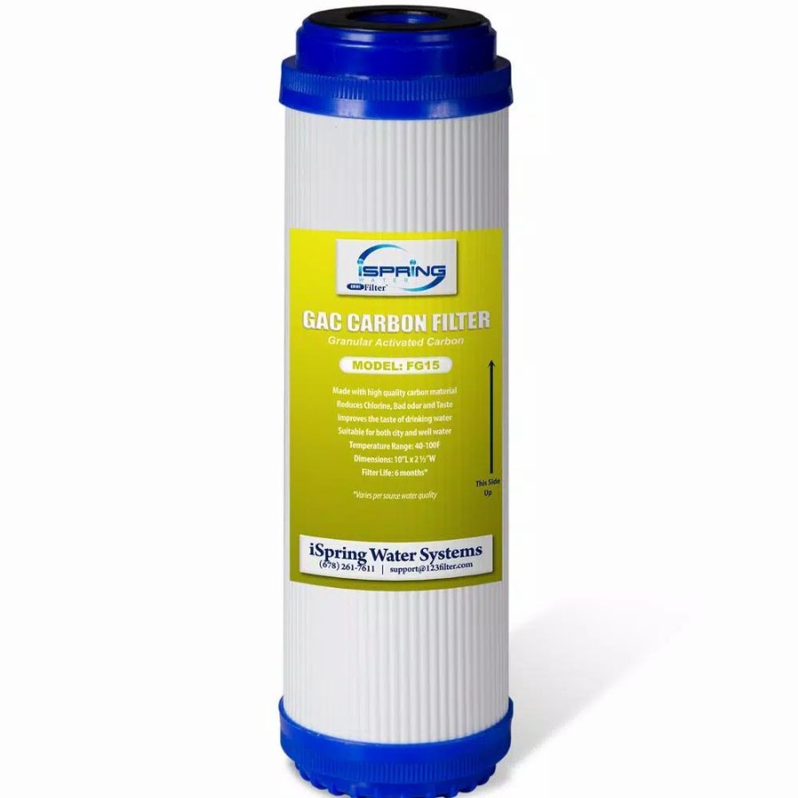 Water Filters * | Water Filtration Systems Ispring Littlewell 5 Micron 2.5 In. X 10 In. Granular Activated Filter Cartridge (25-Pack)