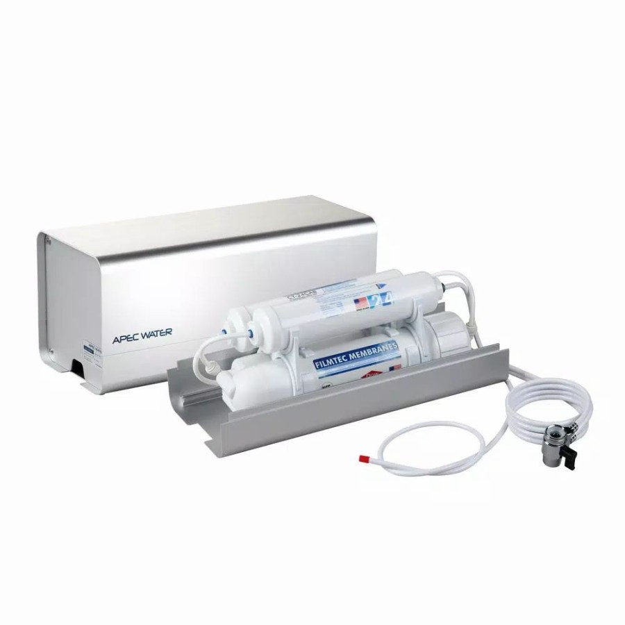 Water Filters * | Water Filtration Systems Apec Water Systems Ultimate Counter Top Reverse Osmosis Water Filtration System With Case 90 Gpd 4-Stage Portable And Installation-Free