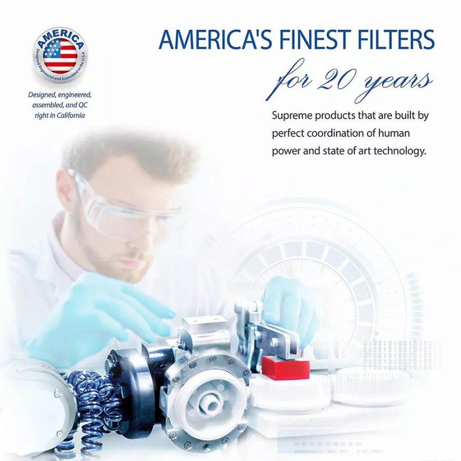 Water Filters * | Water Filtration Systems Apec Water Systems Ultimate Compact 4-Stage Under-Sink Reverse Osmosis Drinking Water Filtration System
