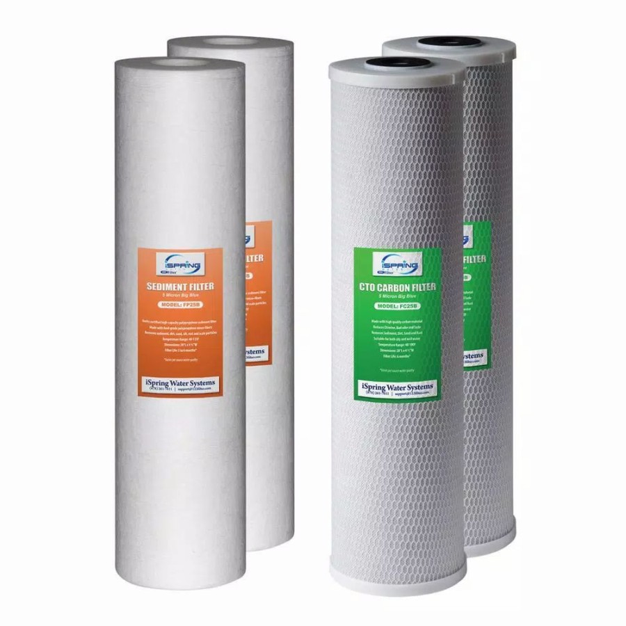 Water Filters * | Replacement Water Filters Ispring 2-Stage 20 In. Whole House 1-Year Supply Fits Wcb22B Wgb22B