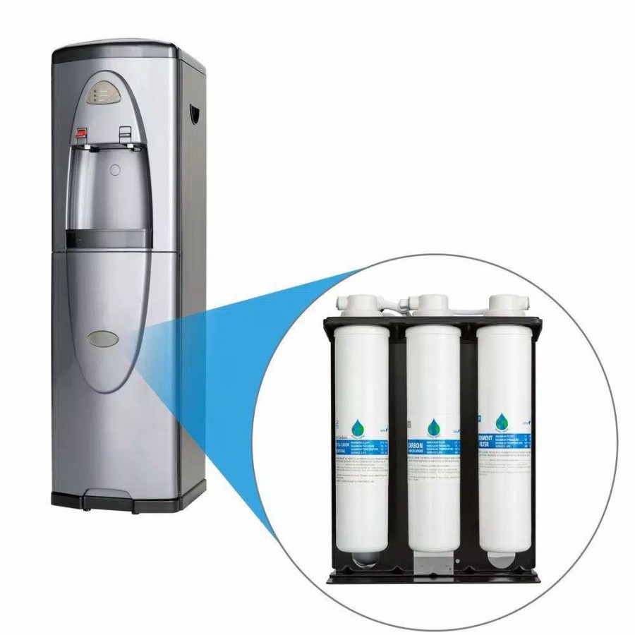 Water Filters * | Water Dispensers Global Water Bluline G3F Hot And Cold Bottleless Water Cooler With 3-Stage Filtration And Uv Light