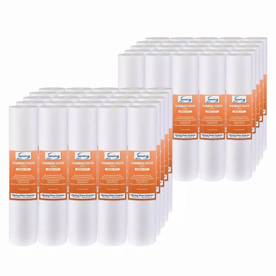 Water Filters * | Replacement Water Filters Ispring 1-Micron 10-Inch By 2.5-Inch Sediment Filter, 50-Pack