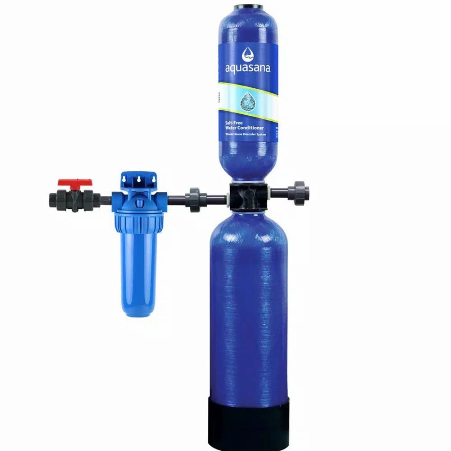 Water Filters * | Water Softeners Aquasana 600,000 Gal. Whole House Salt-Free Water Conditioner With Pre-Filter And Install Kit