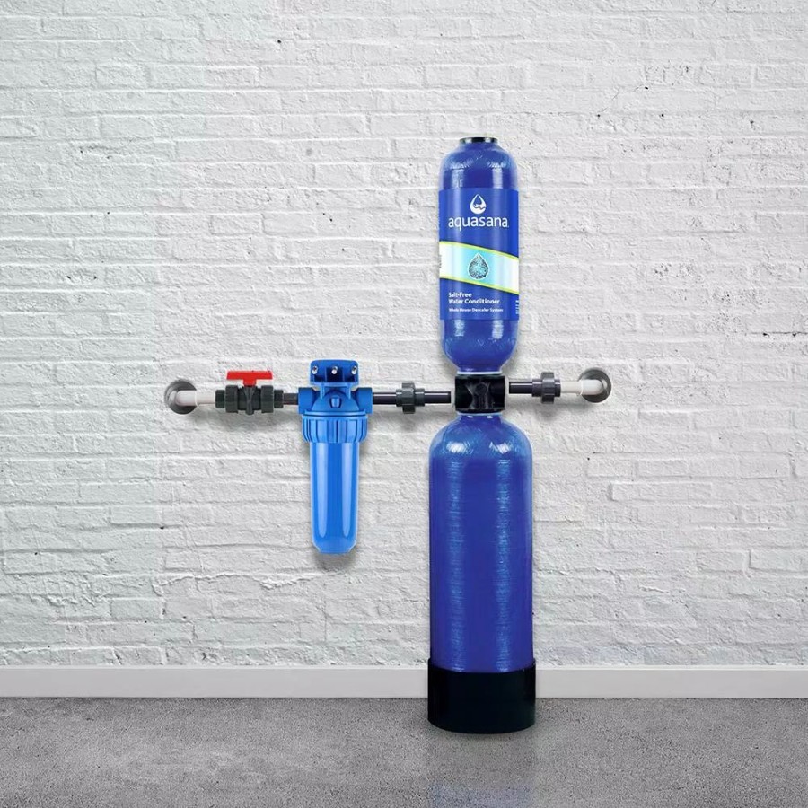 Water Filters * | Water Softeners Aquasana 600,000 Gal. Whole House Salt-Free Water Conditioner With Pre-Filter And Install Kit