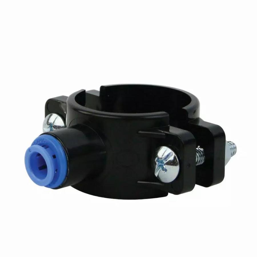 Water Filters * | Water Filter Parts Apec Water Systems Drain Saddle Clamp With Quick-Connect Fitting For 3/8 In. Tubing
