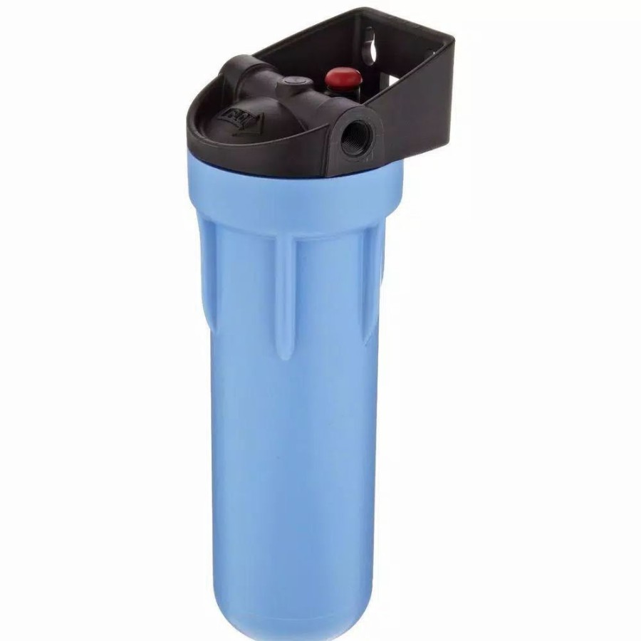 Water Filters * | Water Filter Parts Pentek 158642 3G Ib Slim Line 10 In. Blue 3/8 In. Housing With Pressure Release
