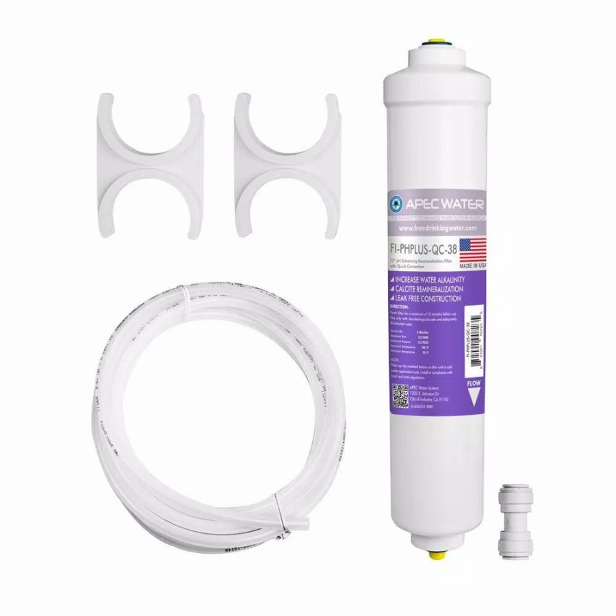 Water Filters * | Replacement Water Filters Apec Water Systems Ultimate 10 In. Calcium Carbonate Alkaline Filter Kit With 3/8 In. Quick Connect