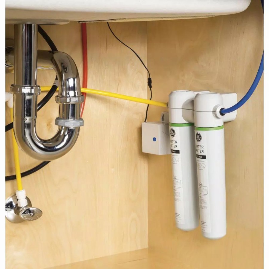 Water Filters * | Water Filtration Systems Ge Under Sink Dual Flow Water Filtration System