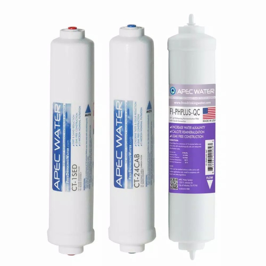 Water Filters * | Replacement Water Filters Apec Water Systems Apec Pre-Filter Set For Ultimate Ro-Ctop-Ph Countertop Ro Systems (Stages 1, 2 And 4)
