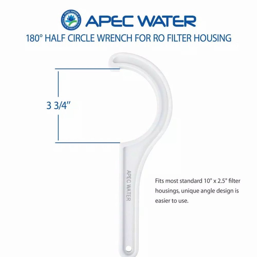 Water Filters * | Water Filter Parts Apec Water Systems Water Filter Housing Wrench For 10 In. Industry Standard Size Under Sink Water Filtration System
