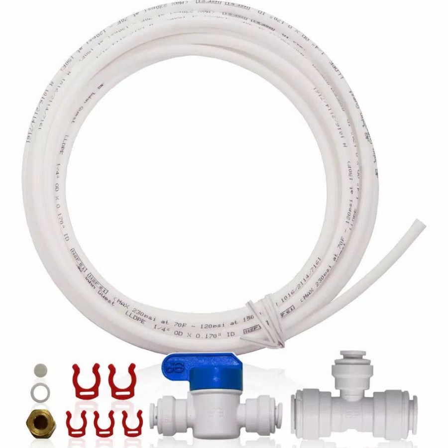Water Filters * | Water Filter Parts Apec Water Systems Ice Maker Kit For Upgraded 3/8 In. Output Reverse Osmosis Drinking Water Systems And Water Filters