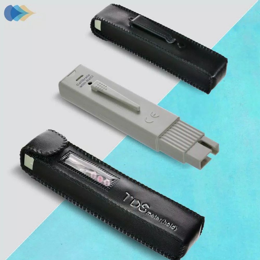 Water Filters * | Water Testing Kits Ispring 3-Button Digital Tds Meter/Thermometer With Automatic Calibration, Temperature Button And Leather Case