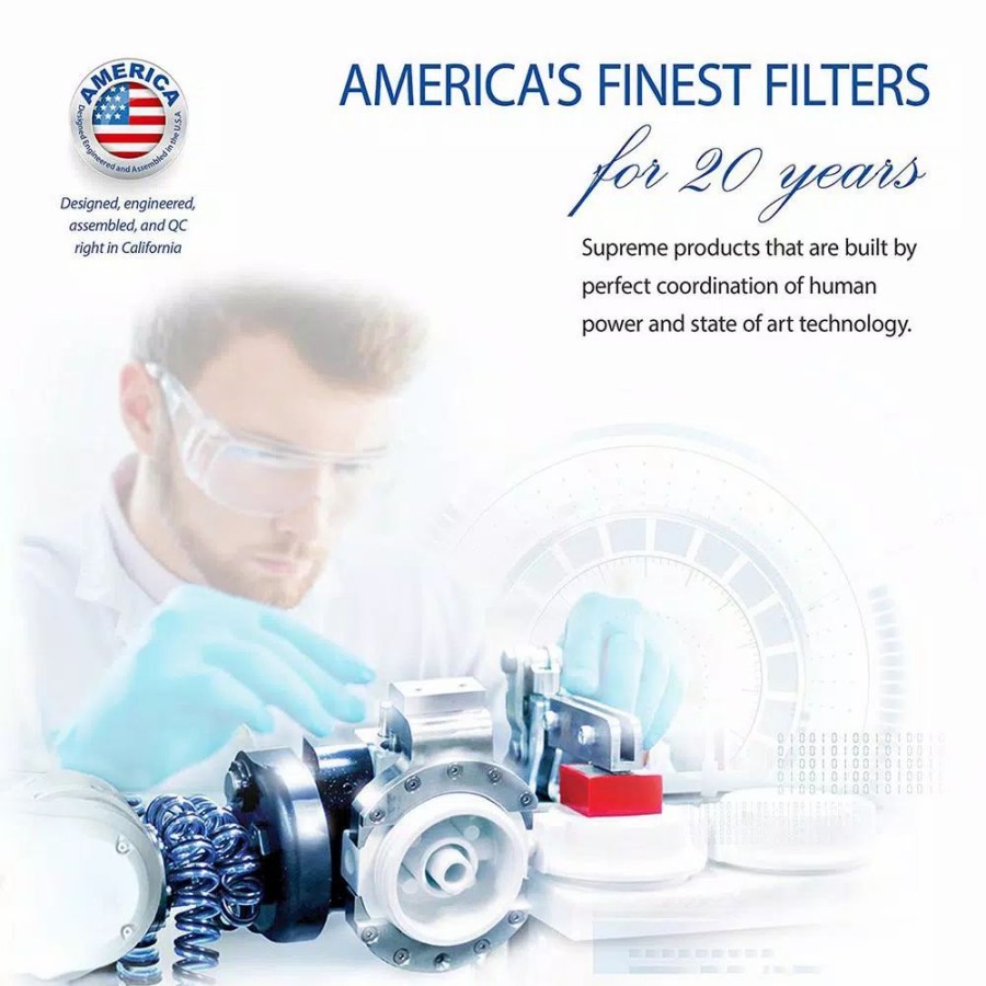 Water Filters * | Water Filtration Systems Apec Water Systems Ultimate Premium Quality Fast Flow 90 Gpd Under-Sink Reverse Osmosis Drinking Water Filter System