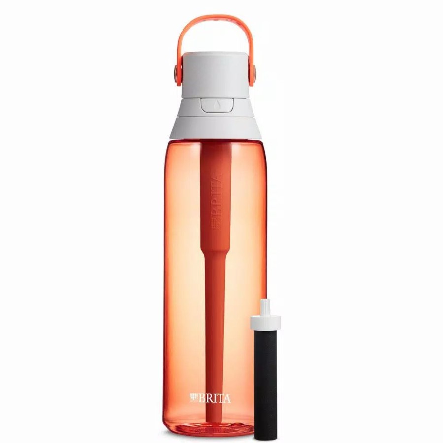 Water Filters * | Water Filter Pitchers Brita Premium 26 Oz. Coral Filtering Water Bottle, Bpa Free