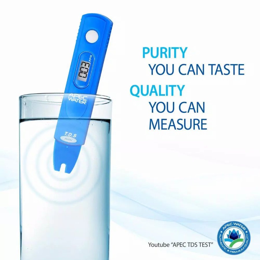 Water Filters * | Water Filter Parts Apec Water Systems Digital Tds Meter Water Quality Tester With Carrying Case
