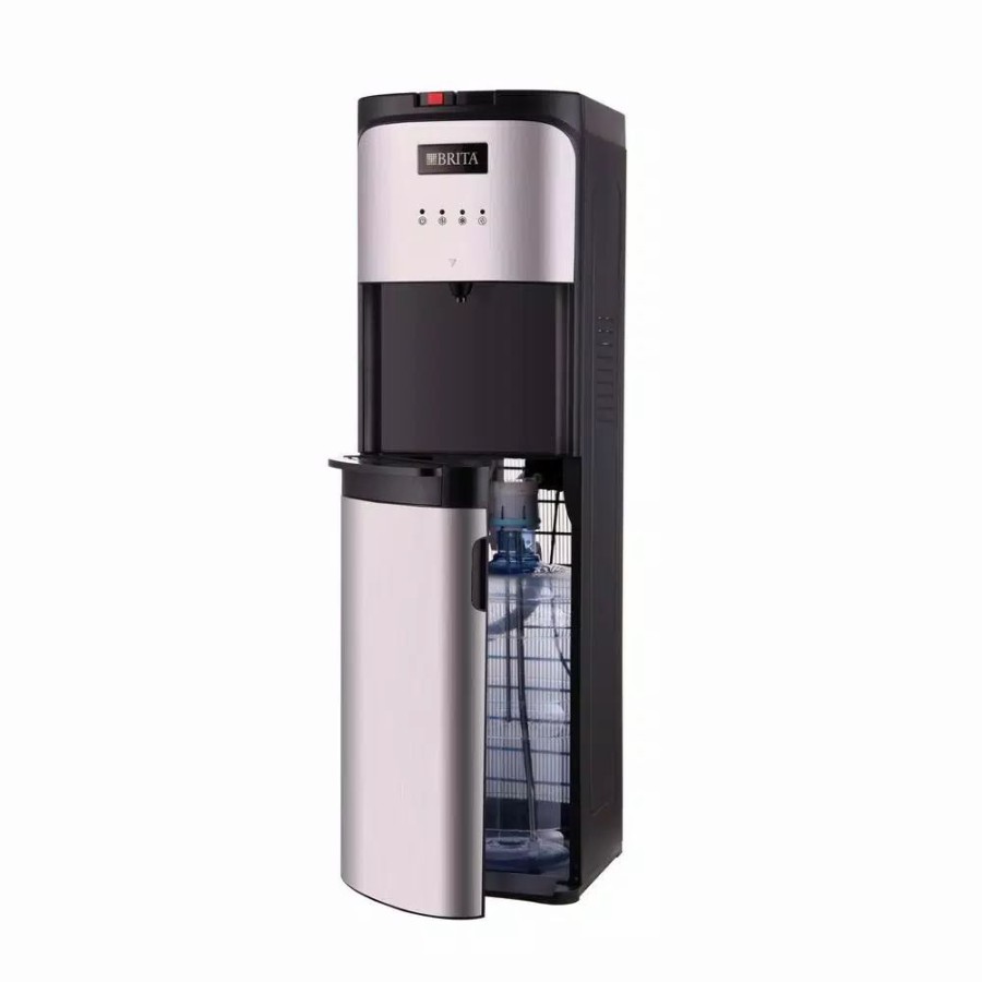 Water Filters * | Water Dispensers Brita Bottom-Loading Water Cooler With Built-In Filter, Stainless-Steel, Never Buy Plastic Bottled Water Again