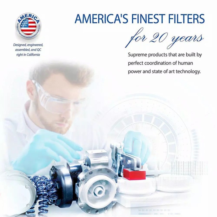 Water Filters * | Water Filtration Systems Apec Water Systems Essence 75 Gpd 7-Stage Reverse Osmosis Water Filtration System With Alkaline Mineral Ph+ And Uv Ultra-Violet Sterilizer