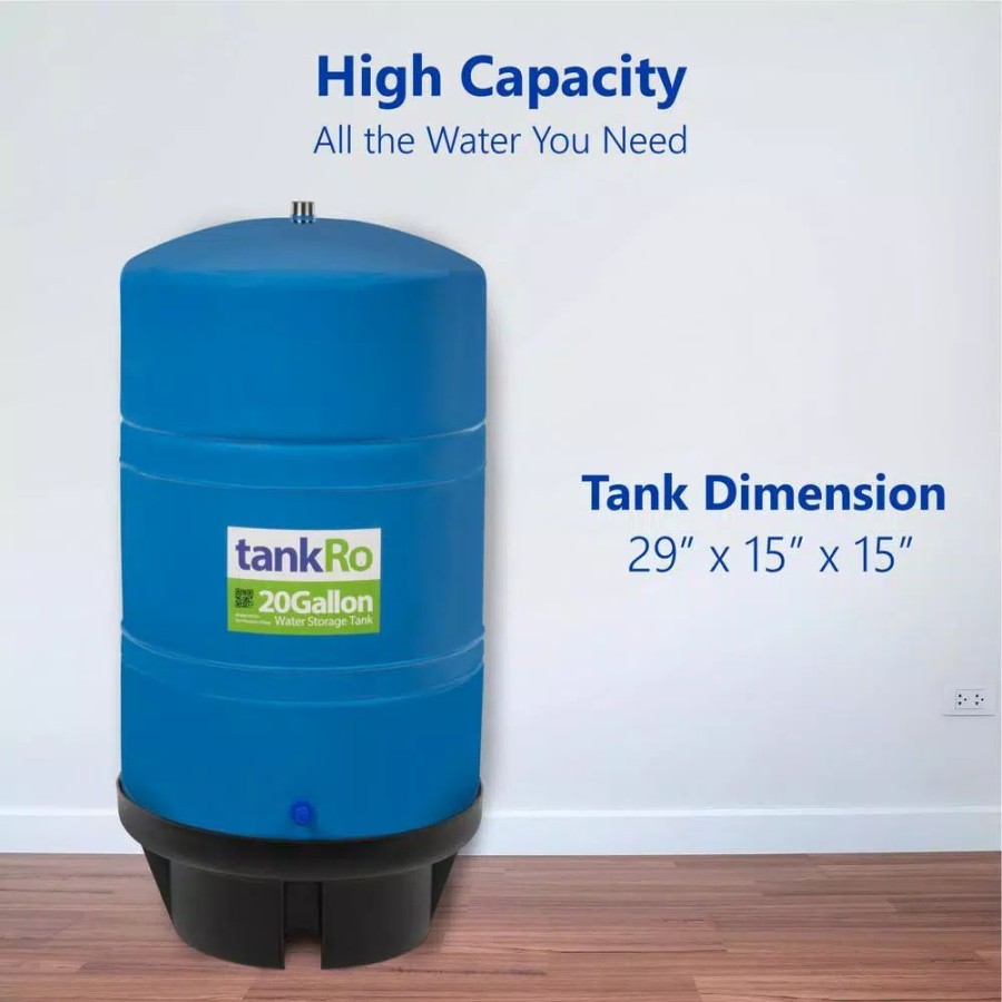 Water Filters * | Water Filter Parts Express Water Tankro Ro Water Filtration System Expansion Tank 20 Gallon Water Capacity Reverse Osmosis Storage Pressure Tank