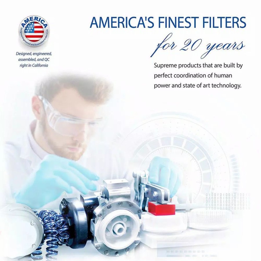 Water Filters * | Water Filtration Systems Apec Water Systems Ultimate Premium Quality 90 Gpd Ph+ Alkaline Mineral Under-Sink Reverse Osmosis Drinking Water Filter System