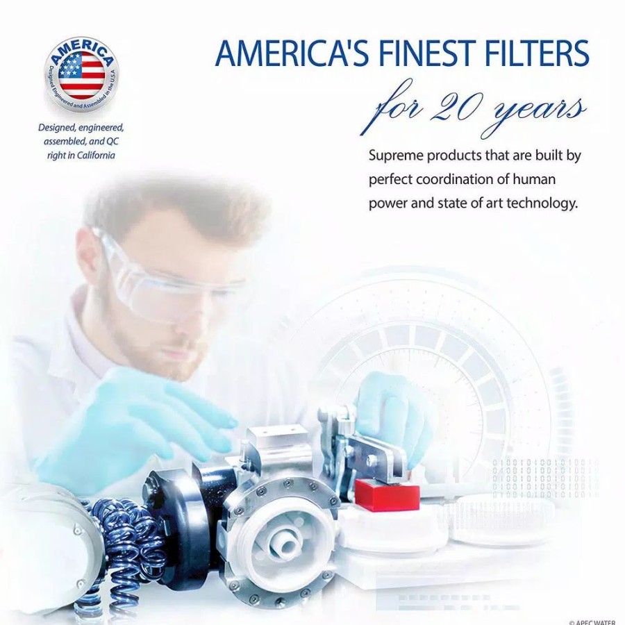 Water Filters * | Water Filtration Systems Apec Water Systems Ultimate Indoor Reverse Osmosis 360 Gpd Commercial-Grade Drinking Water Filtration System