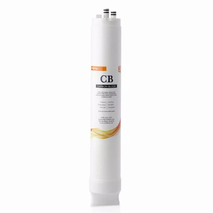 Water Filters * | Replacement Water Filters Ispring Carbon Block Reverse Osmosis Replacement Filter For Tankless Water Filtration System
