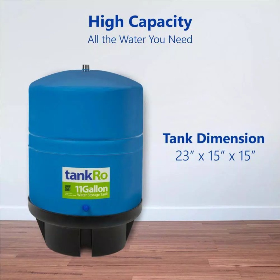 Water Filters * | Water Filter Parts Express Water Tankro Ro Water Filtration System Expansion Tank 11 Gallon Water Capacity Reverse Osmosis Storage Pressure Tank