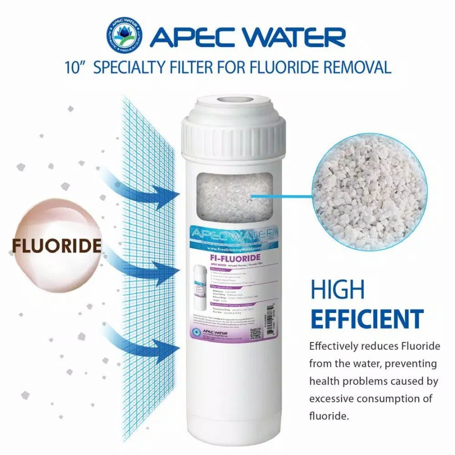 Water Filters * | Replacement Water Filters Apec Water Systems 10 In. Fluoride Removal Water Filter Cartridge
