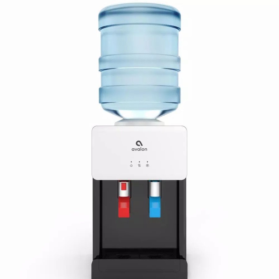 Water Filters * | Water Dispensers Avalon Premium Hot/Cold Top Loading Countertop Water Cooler Dispenser With Child Safety Lock, White