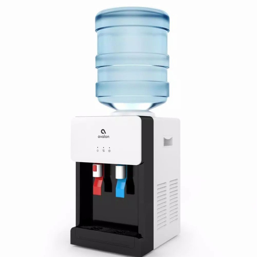 Water Filters * | Water Dispensers Avalon Premium Hot/Cold Top Loading Countertop Water Cooler Dispenser With Child Safety Lock, White