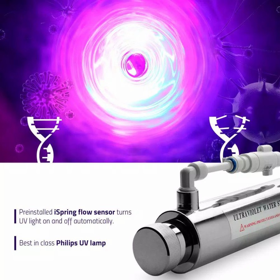 Water Filters * | Water Filter Parts Ispring 11-Watt 110-Volt Transformer Ballast With Smart Flow Sensor Switch