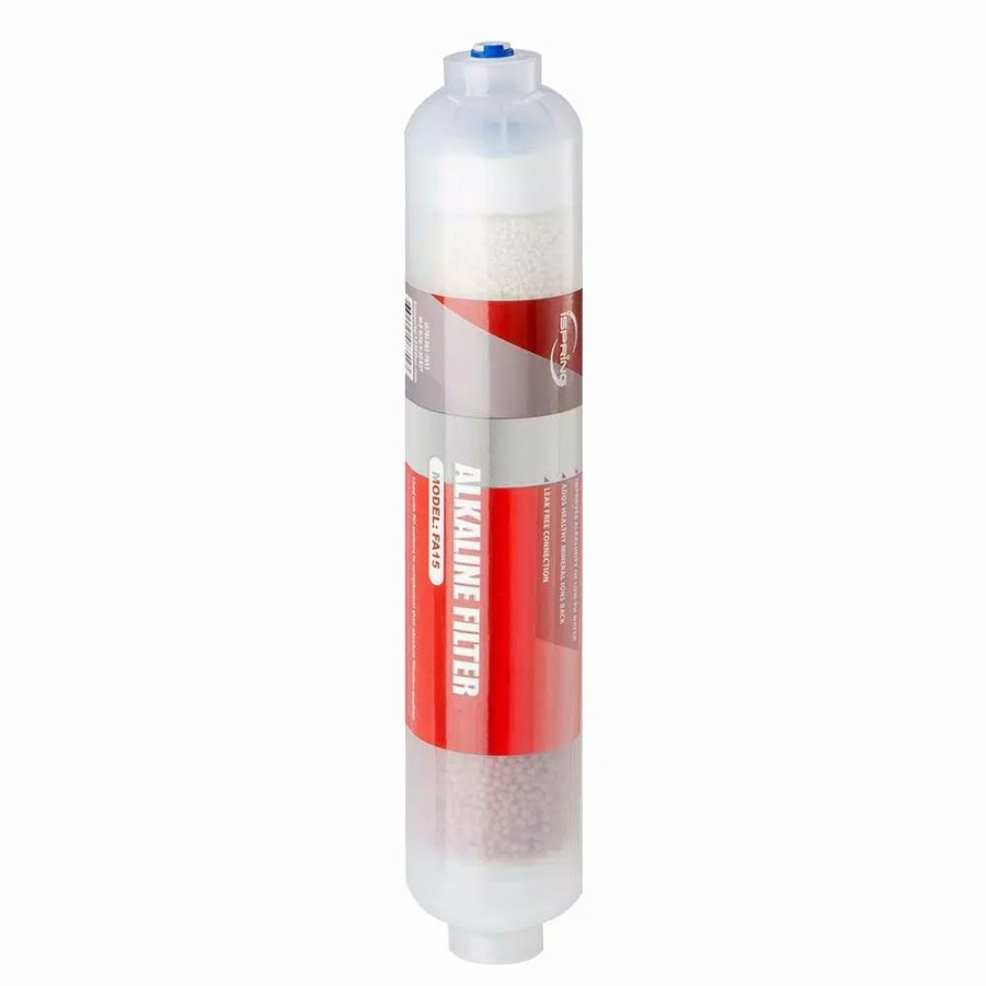 Water Filters * | Water Filtration Systems Ispring Fa15 10 In. Inline 3-Layer Alkaline Replacement Water Filter Cartridge With Mineral Balls, Calcite And Corosex