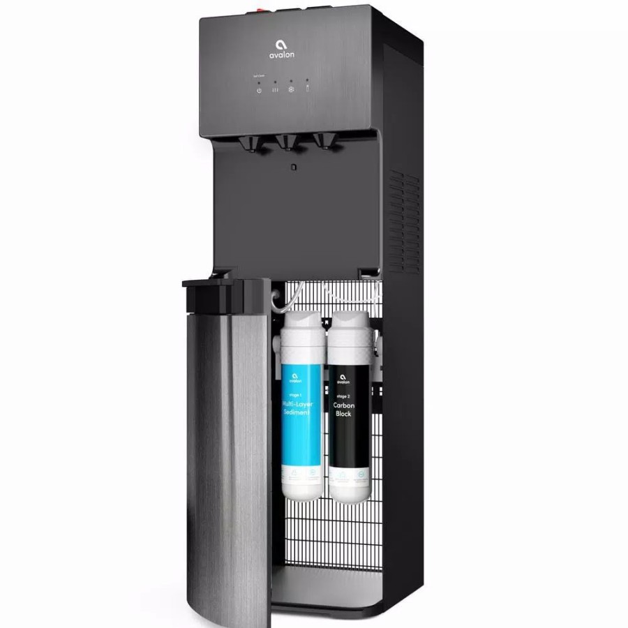 Water Filters * | Water Dispensers Avalon A5Blk Self Cleaning Bottleless Water Cooler Dispenser, Ul/Nsf/Energy Star, Black Stainless Steel