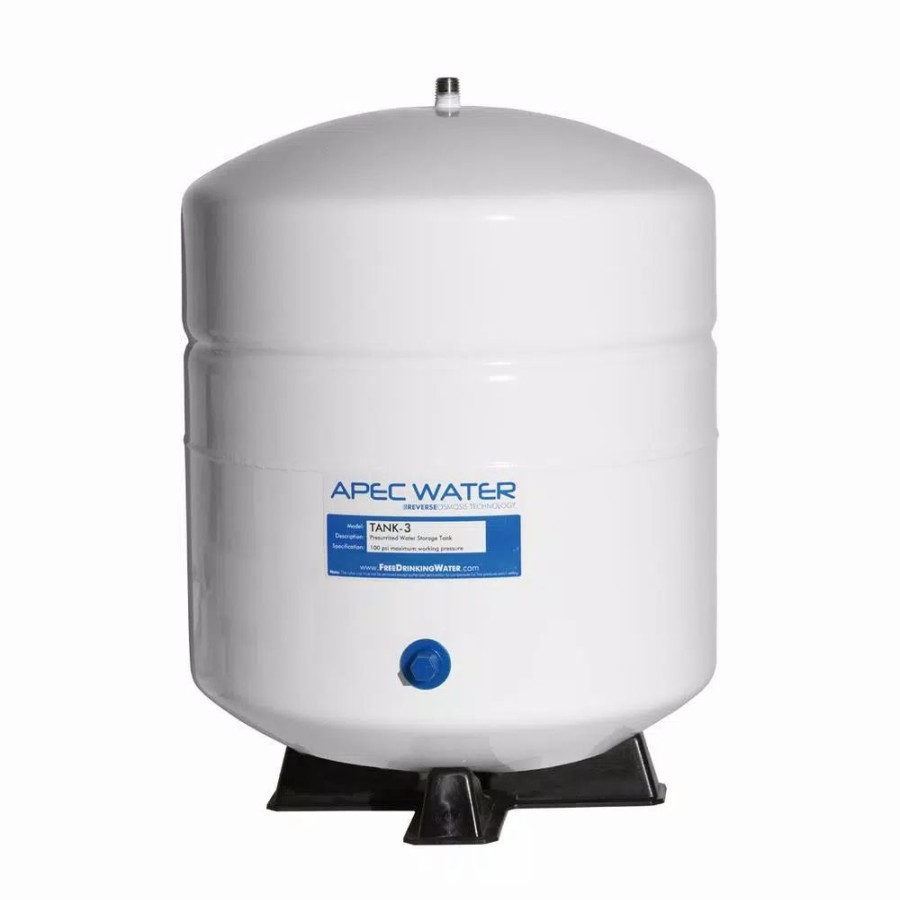 Water Filters * | Water Filter Parts Apec Water Systems 3 Gal. Pre-Pressurized Residential Reverse Osmosis Drinking Water Storage Tank