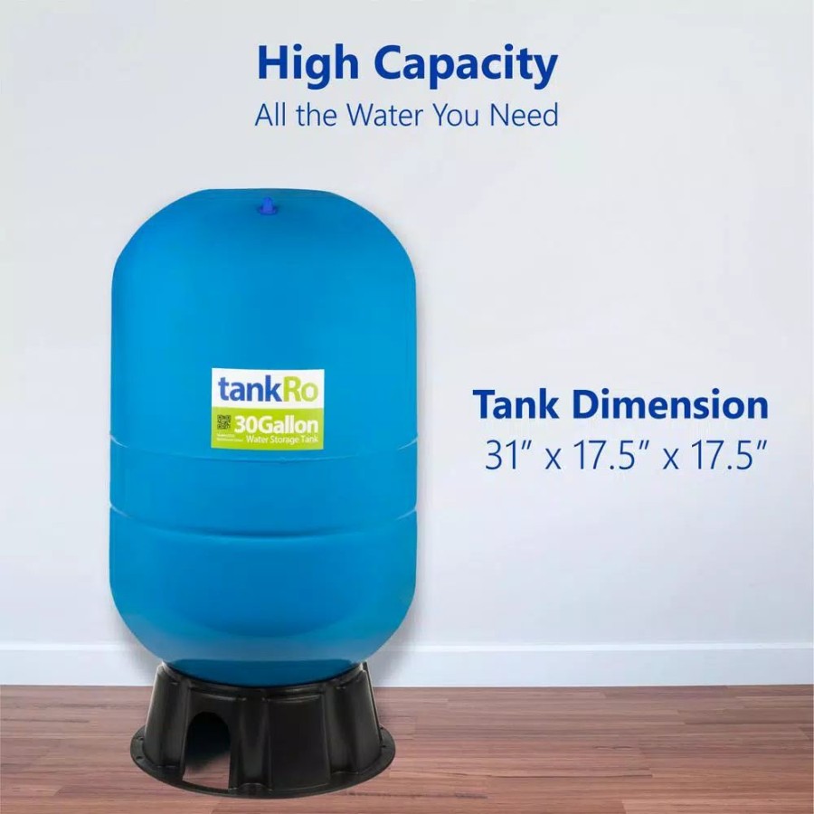 Water Filters * | Water Filter Parts Express Water Tankro Ro Water Filtration System Expansion Tank 30 Gallon Water Capacity Reverse Osmosis Storage Pressure Tank