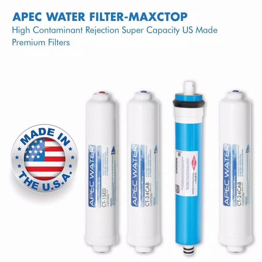 Water Filters * | Water Filtration Systems Apec Water Systems Ultimate Complete Replacement Filter Set For Ro-Ctop Countertop Ro Systems