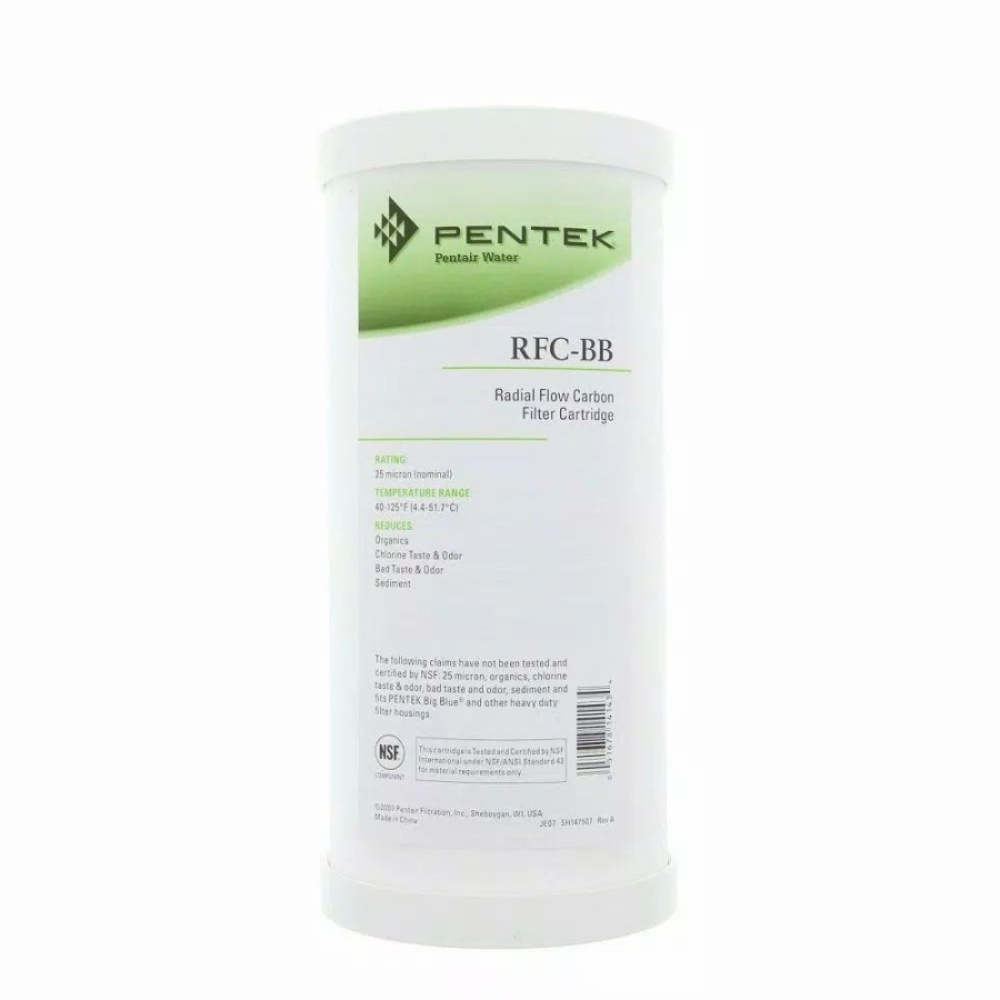Water Filters * | Replacement Water Filters Pentek Rfc-Bb Radial-Flow Granular Activated Carbon Cartridge