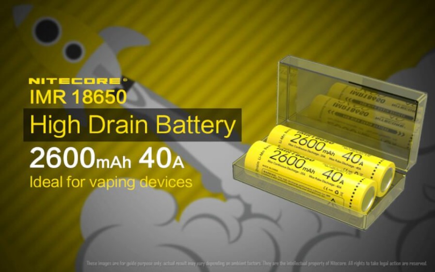 Imr Flat Top * | Nitecore Imr18650 Twin Pack