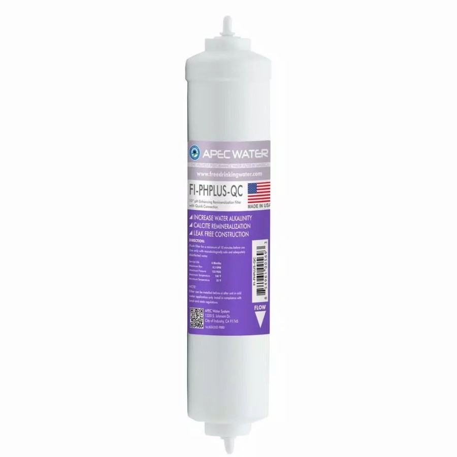 Water Filters * | Replacement Water Filters Apec Water Systems Ultimate 10 In. Calcium Carbonate Alkaline Filter With 1/4 In. Quick Connect