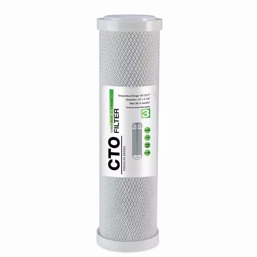 Water Filters * | Replacement Water Filters Ispring Fc15Us Universal High Capacity Carbon Block Cto Replacement Water Filter Cartridge For Reverse Osmosis Ro System