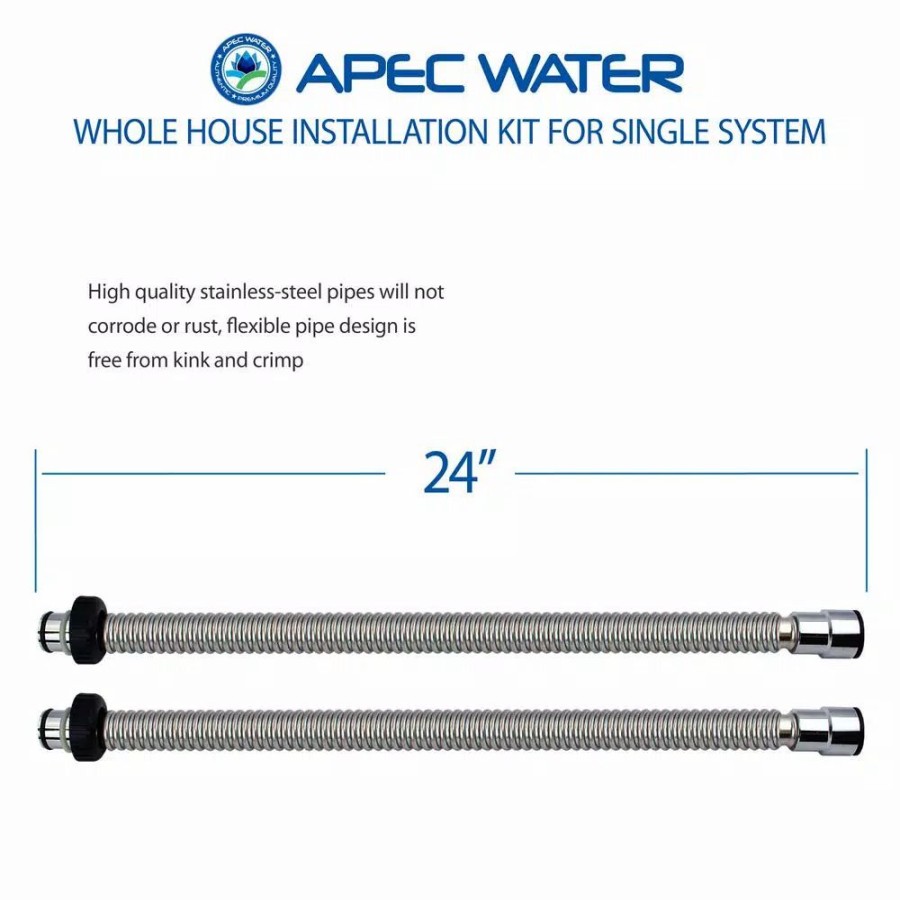 Water Filters * | Water Softeners Apec Water Systems Apec Whole House System Single Tank Installation Kit For Water Filter Or Water Softener System