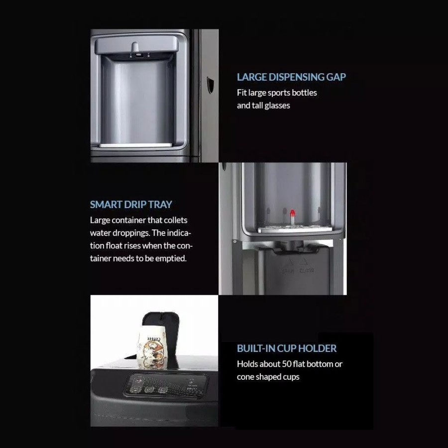 Water Filters * | Water Dispensers Global Water Bluline G5 Series Filtration Water Cooler With Uv Light And Nano Filter