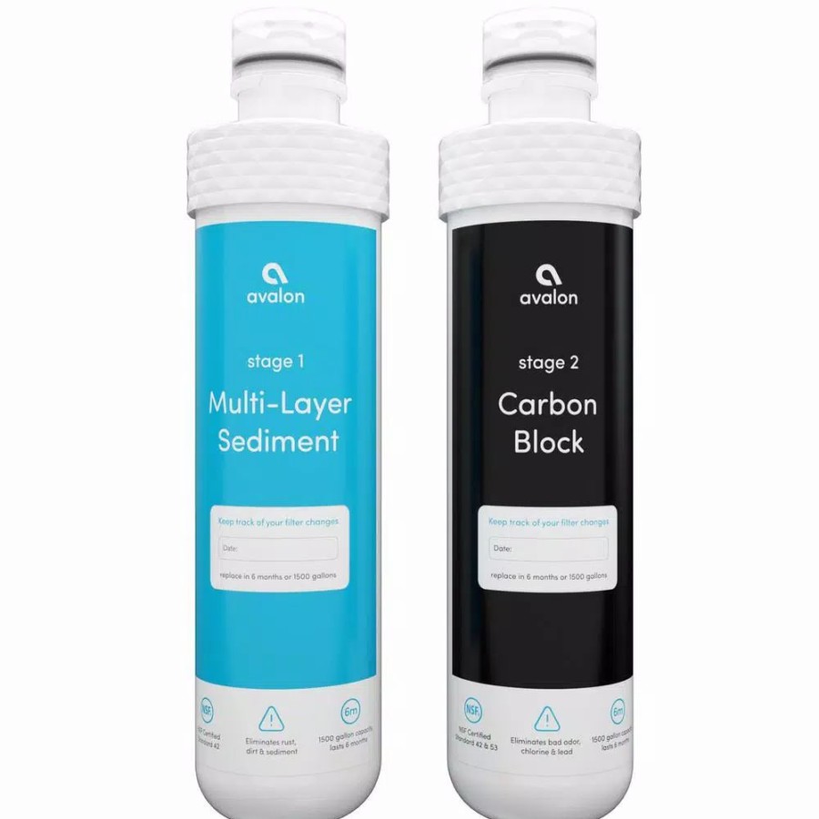 Water Filters * | Water Dispensers Avalon 2 Stage Replacement Filters For Avalon Bottleless Water Coolers Nsf Certified 1500 Gal., Purchased After April 1, 2018