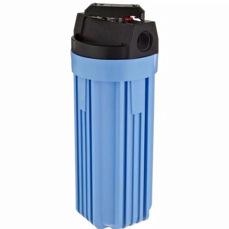 Water Filters * | Water Filter Parts Pentek 150164 3/4 In. #10 Blue Valve-In-Head Whole House Housing