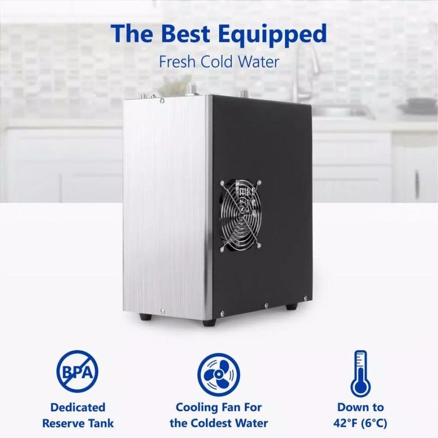Water Filters * | Water Filter Parts Express Water Adjustable Power Water Chiller Cooling Cold Water Dispenser Stainless Steel With Cooling Fan, Tubing, Fittings